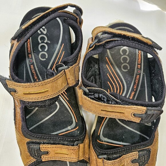 ECCO Yucatan Brown Men's Walking and Hiking Strap Sandals Size 43/10 - Picture 6 of 9